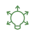value icon knowledge sharing value icon light bulb with spreading arrows