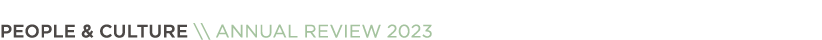 People & Culture \\ Annual Review 2023