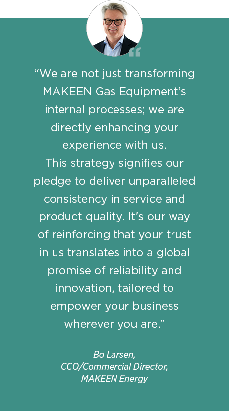 “We are not just transforming MAKEEN Gas Equipment’s internal processes; we are directly enhancing your experience wi...