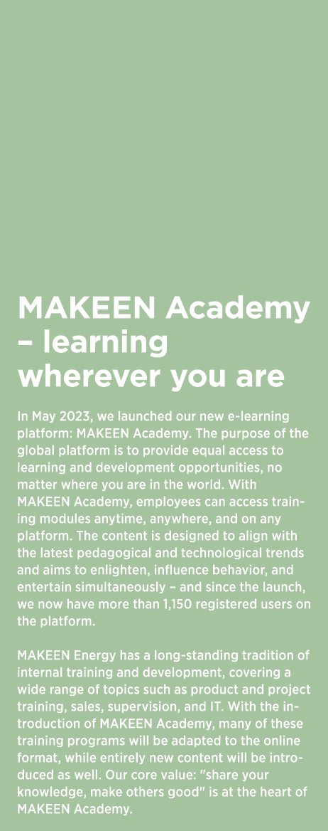 MAKEEN Academy – learning wherever you are In May 2023, we launched our new e learning platform: MAKEEN Academy. The ...