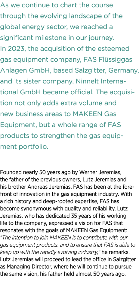 As we continue to chart the course through the evolving landscape of the global energy sector, we reached a sig­nific...