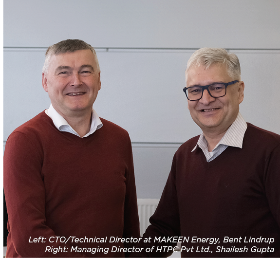 Left: CTO/Technical Director at MAKEEN Energy, Bent Lindrup Right: Managing Director of HTPC Pvt Ltd., Shailesh Gupta