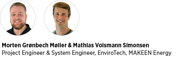 Morten Gr nbech M ller & Mathias Volsmann Simonsen Project Engineer & System Engineer, EnviroTech, MAKEEN Energ