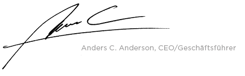 Anders C  Anderson, CEO Geschäftsführe