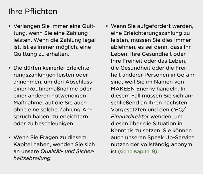 Ihre Pflichten   Verlangen Sie immer eine Quittung, wenn Sie eine Zahlung leisten  Wenn die Zahlung legal ist, ist es   
