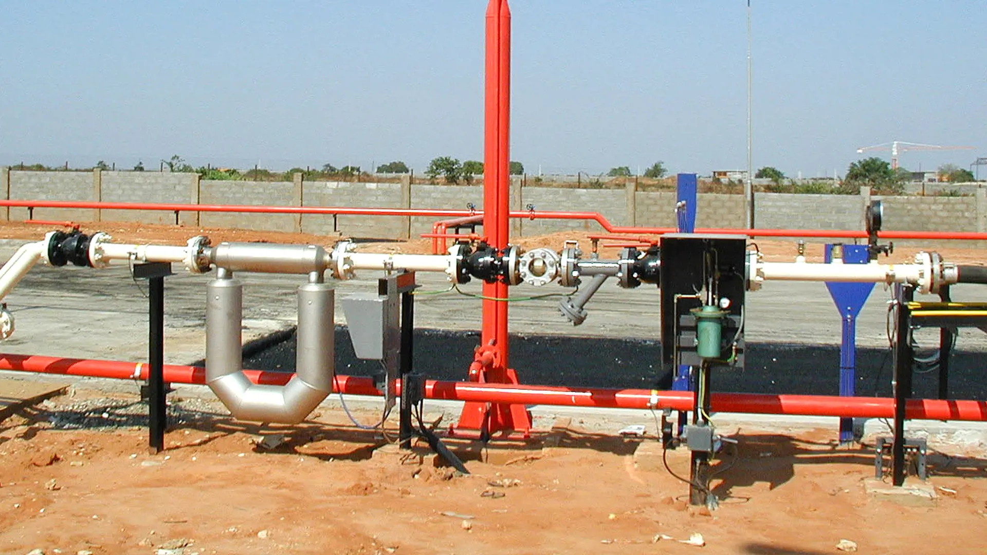 image of sprinkler system at road tanker loading and unloading point