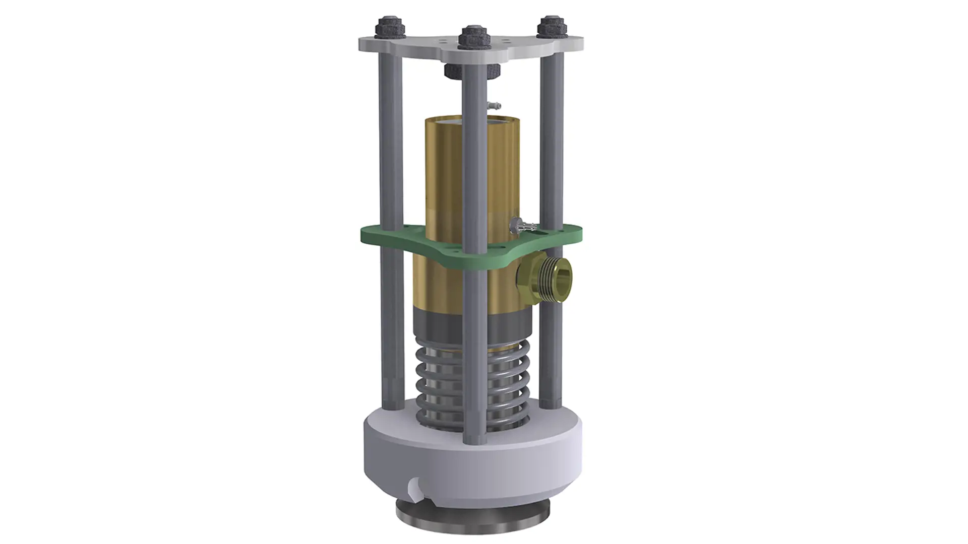 3D illustration automatic filling head for centre valves