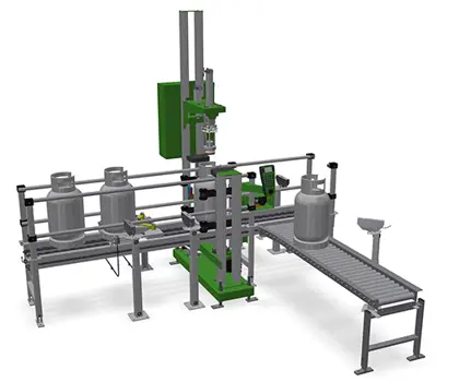 3D illustration of valve seal tester