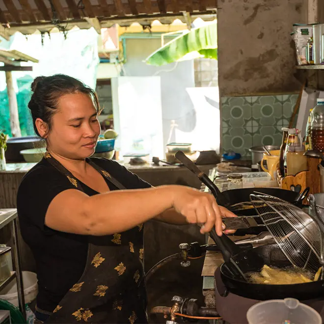 Women cooking with gas