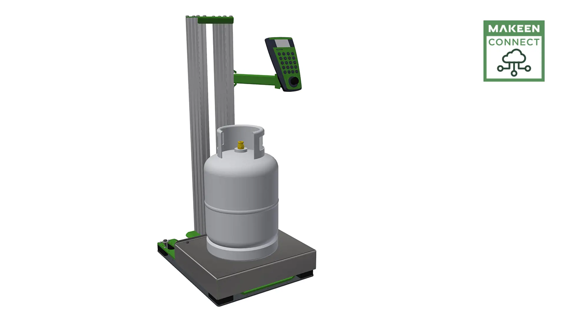3D illustration static check scale manual stand-alone
