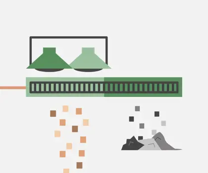 illustration of sorting system
