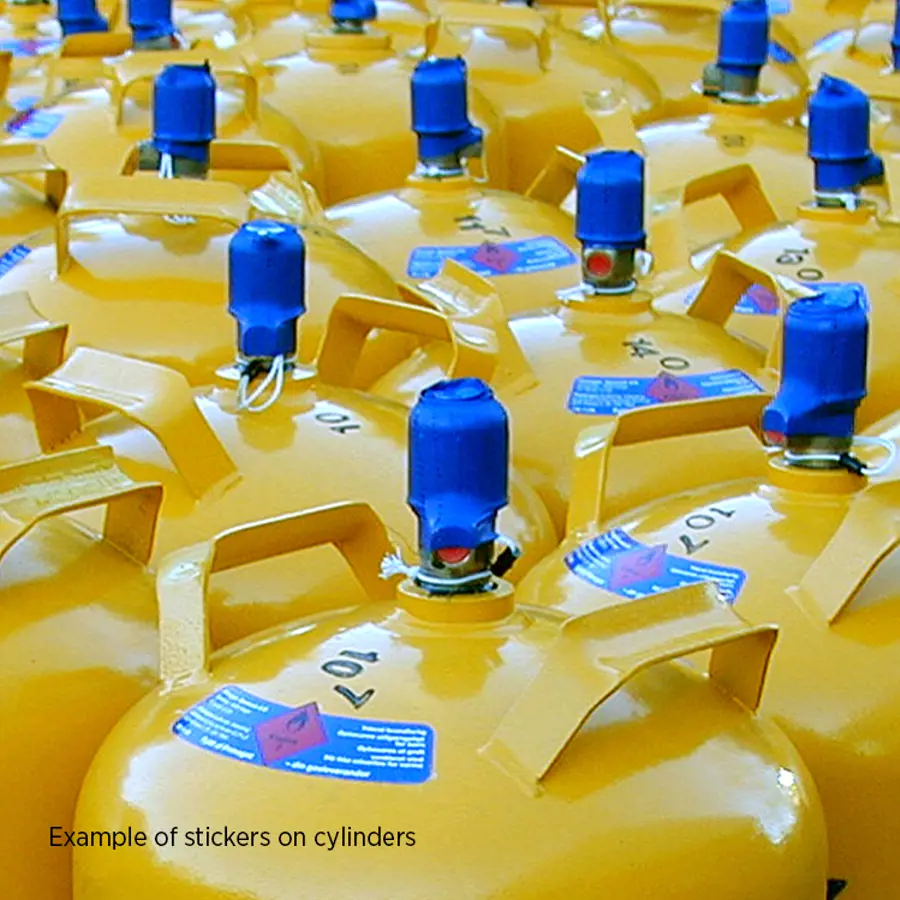Marking of LPG cylinders