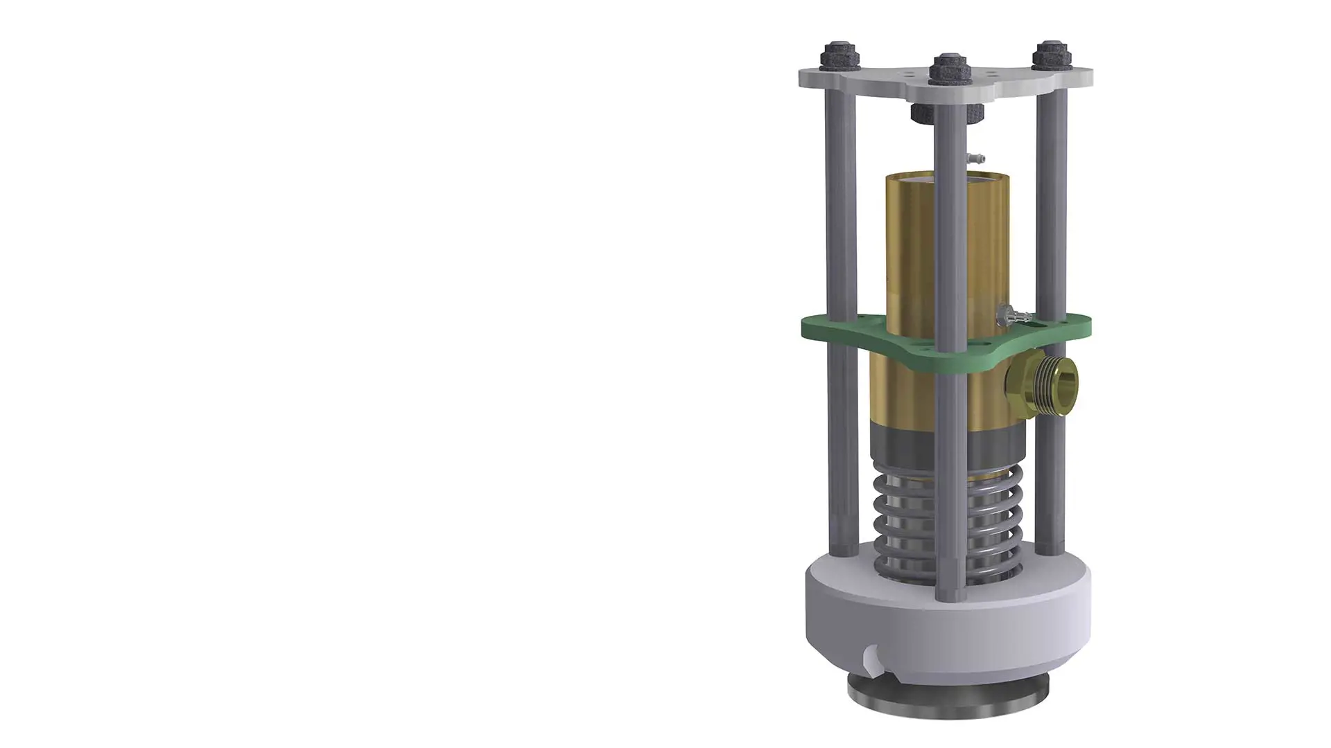 3D illustration automatic filling head for centre valves