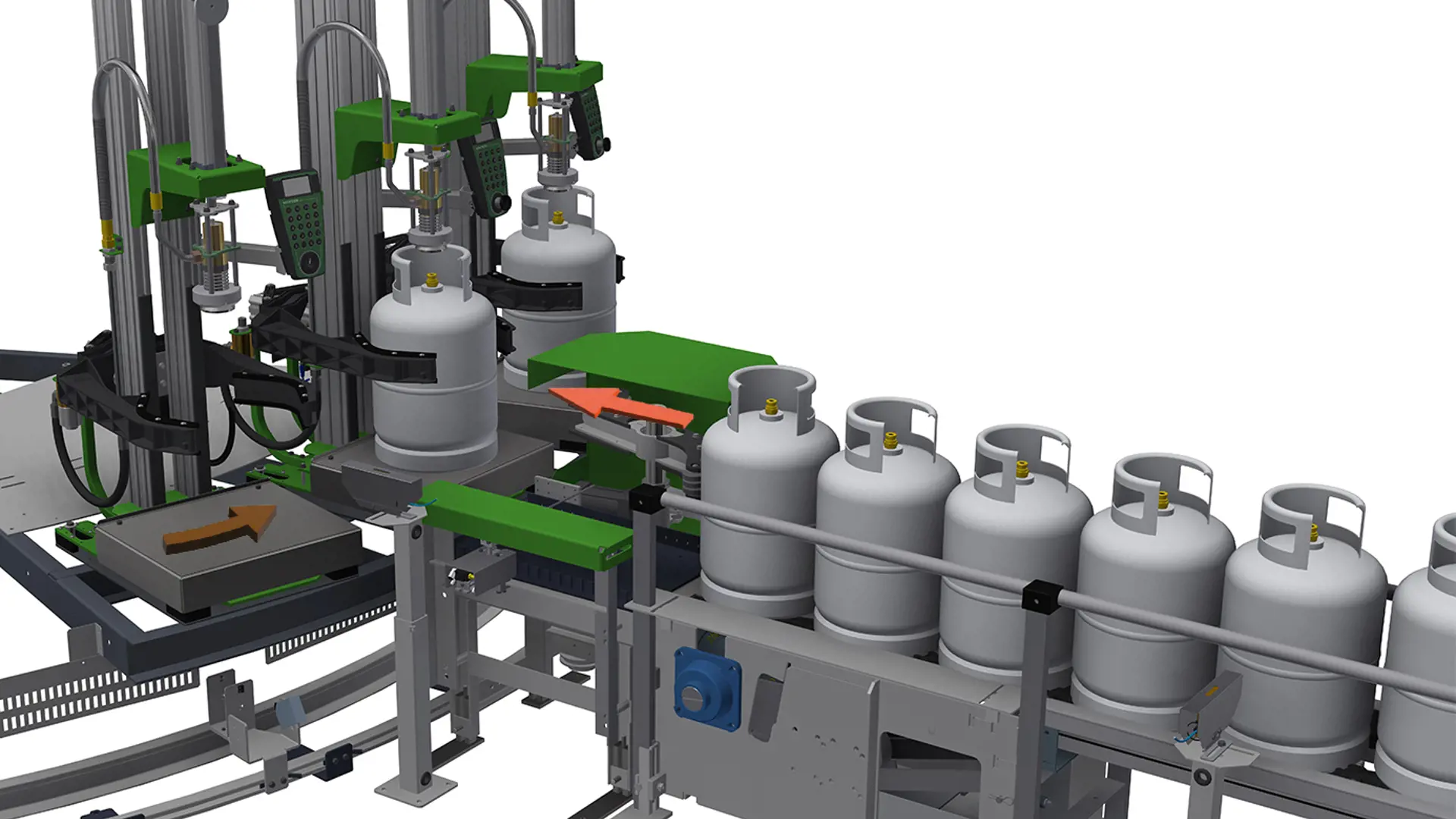 3D illustration of radial inlet mill