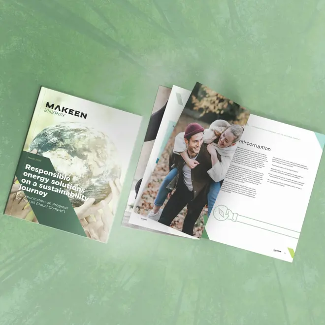 UN Global Compact brochure 2022 image brochure cover and spread