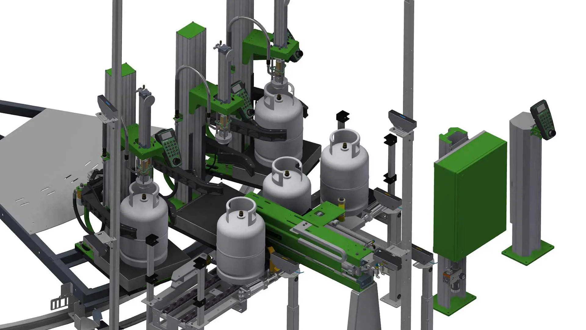 3D illustration of tangential inlet/outlet unit