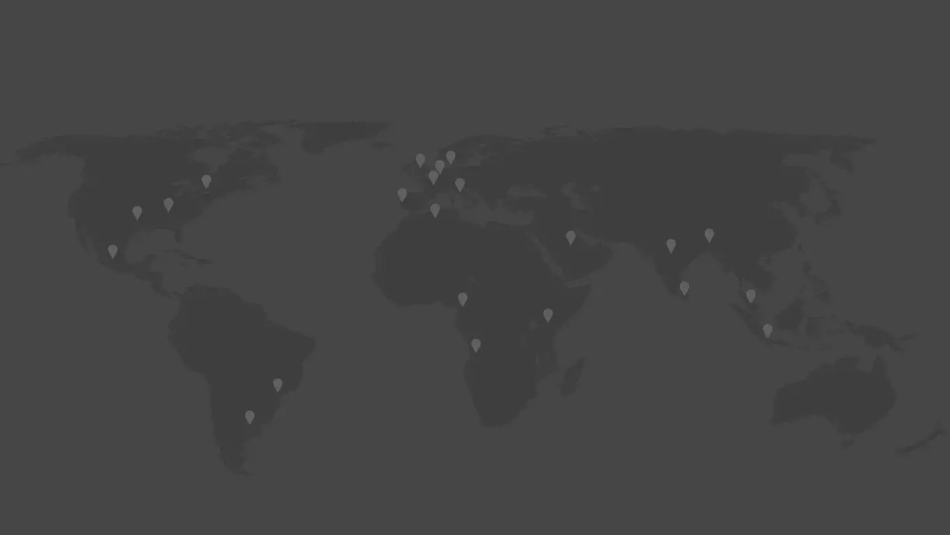 World map showing MAKEEN Energy's office locations