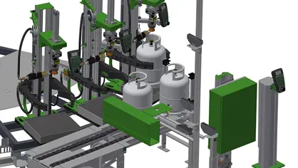 3D illustration of tangential inlet pusher