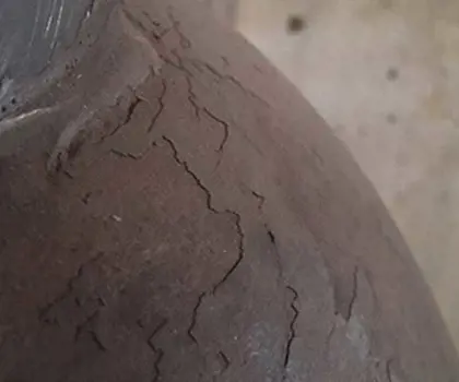 damaged paint on cylinder