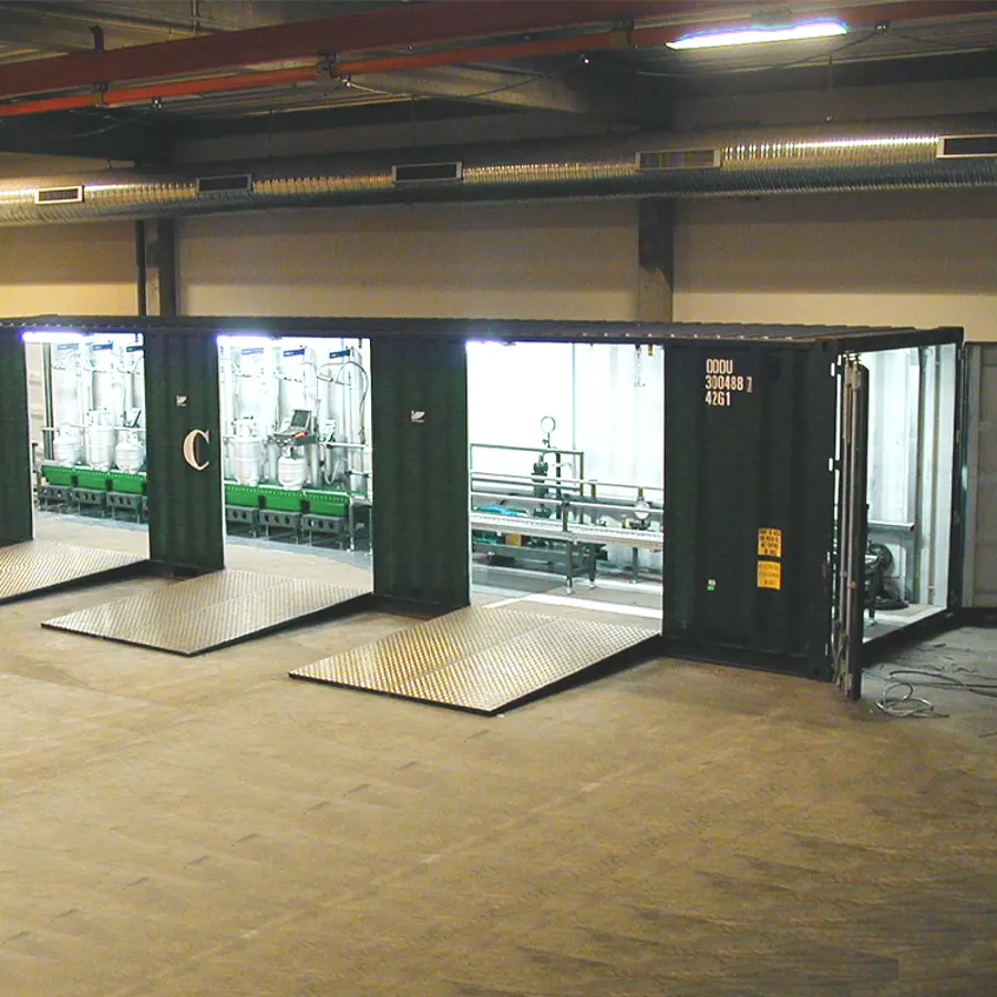 Container filling plants