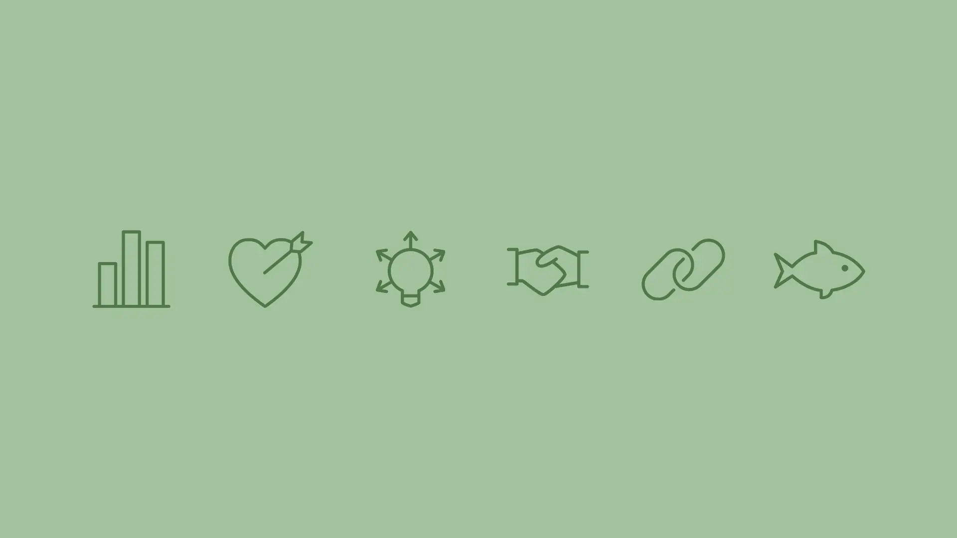 MAKEEN Energys values in icons Image of six different icons