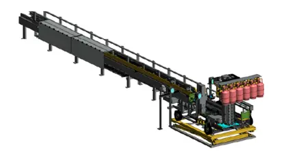 illustration of Robotic Cylinder Handling System