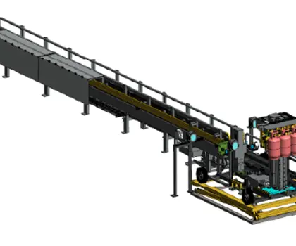illustration of Robotic Cylinder Handling System
