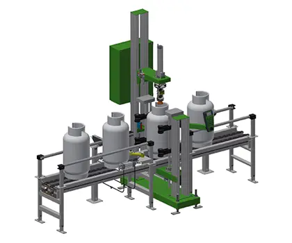 3d illustration of Valve opener/closer for screw valves