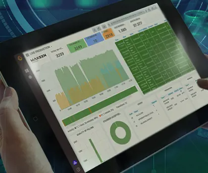Screen image of our Industry 4.0 Digital Solution