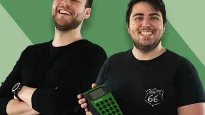 One Global Team of MAKEEN'ers Image of 2 MAKEEN Energy empolyees