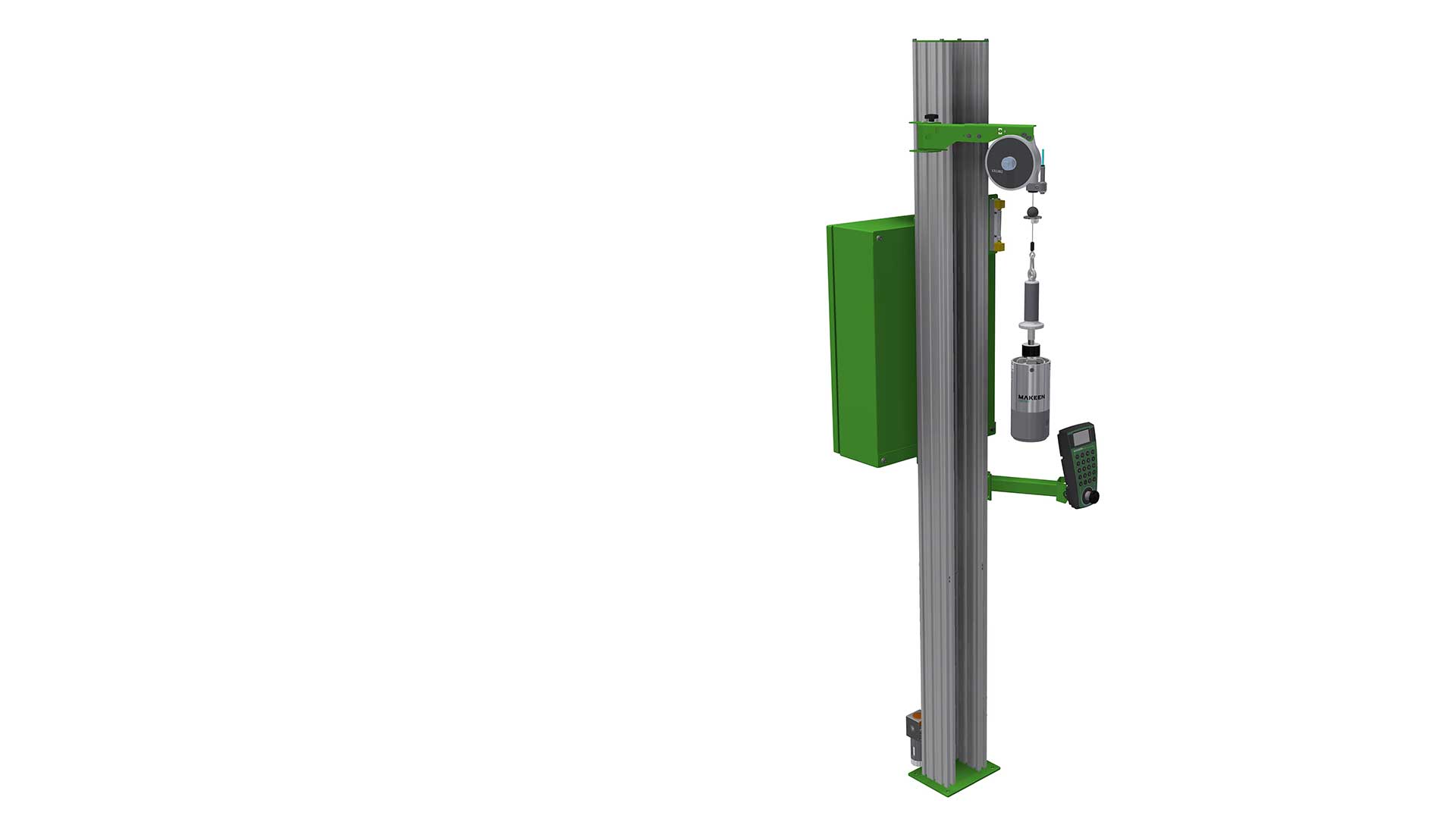 3D illustration of valve leak detector manual stand-alone