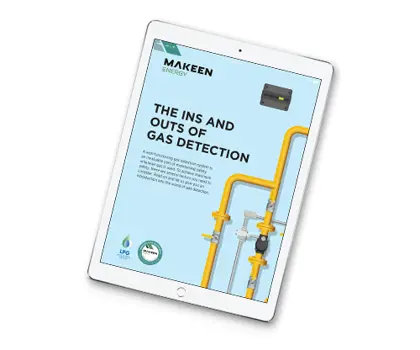 Graphic showing an e-book for a Gas Detection