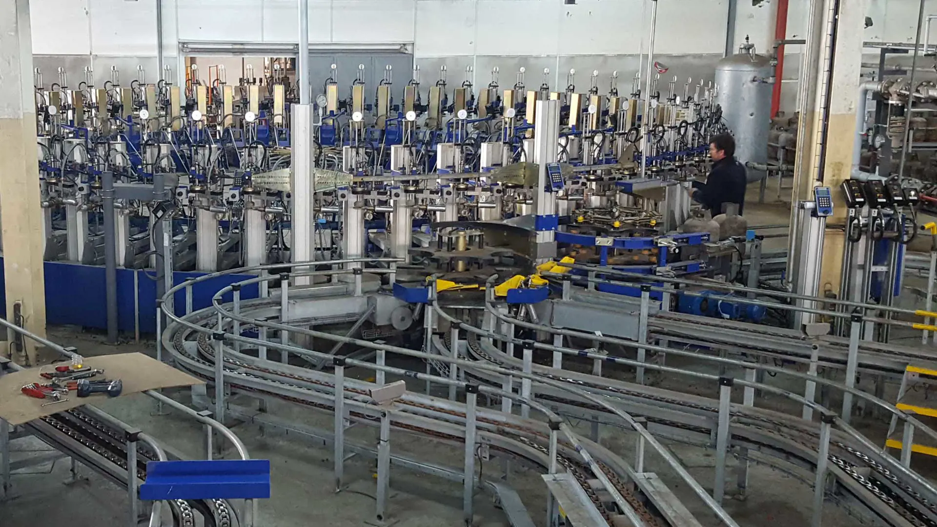 A picture overlooking a filling plant