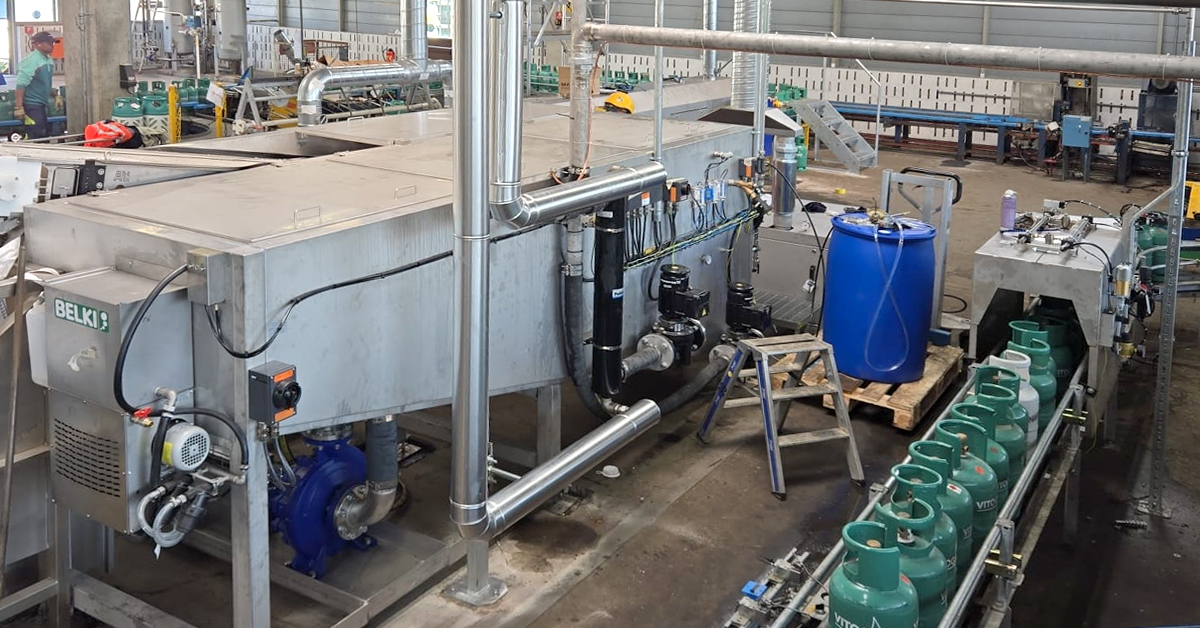 Photo of a cylinder washing machine