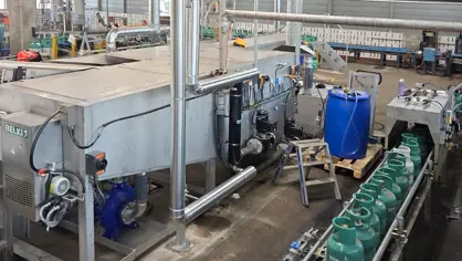 Photo of a cylinder washing machine