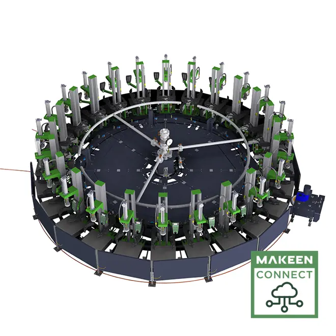 3D illustration of a LPG filling carousel