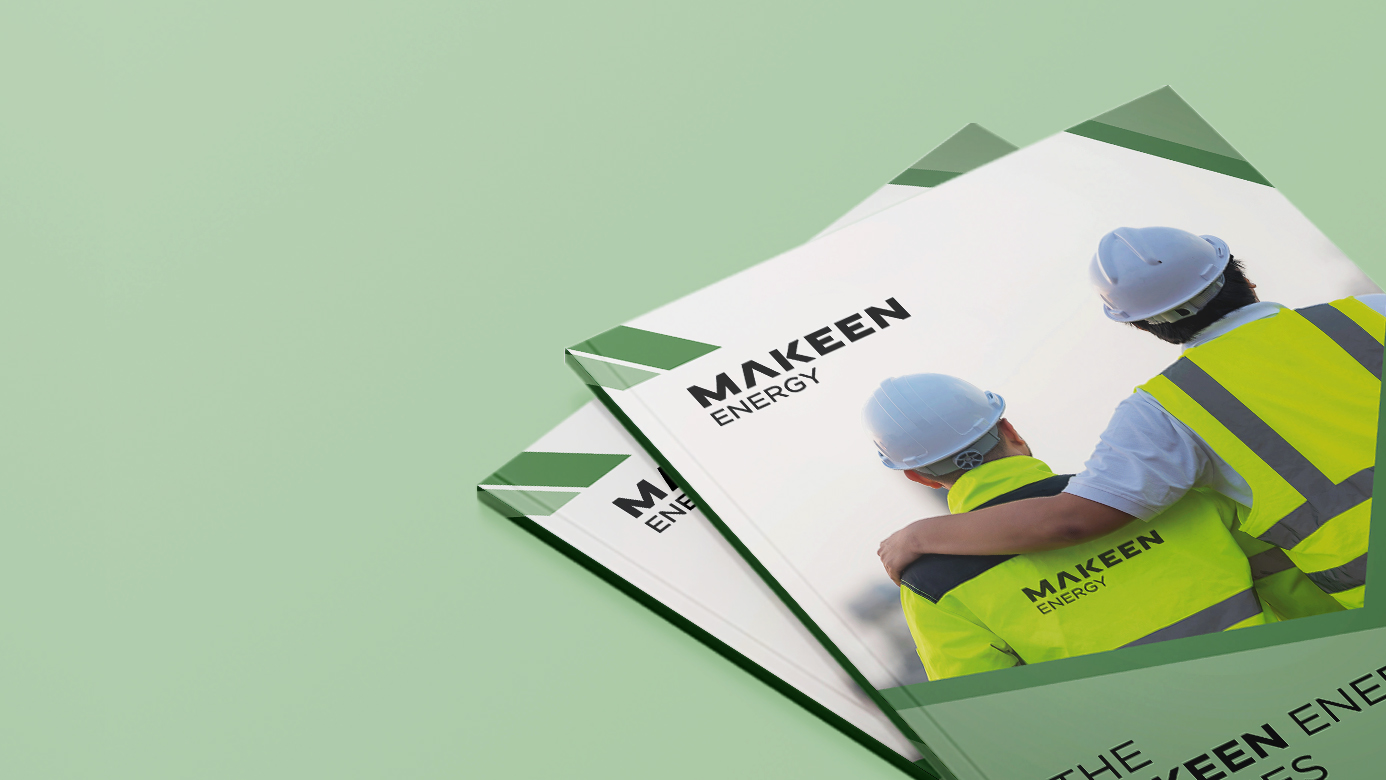 Image of a brochure cover with the title The MAKEEN Energy policies