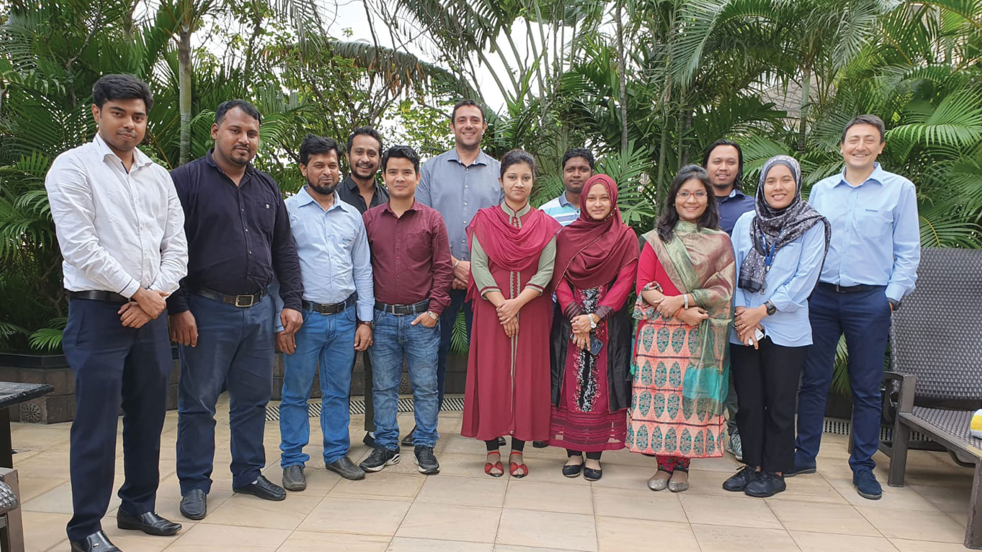 Group image of a MAKEEN Energy team in Bangladesh