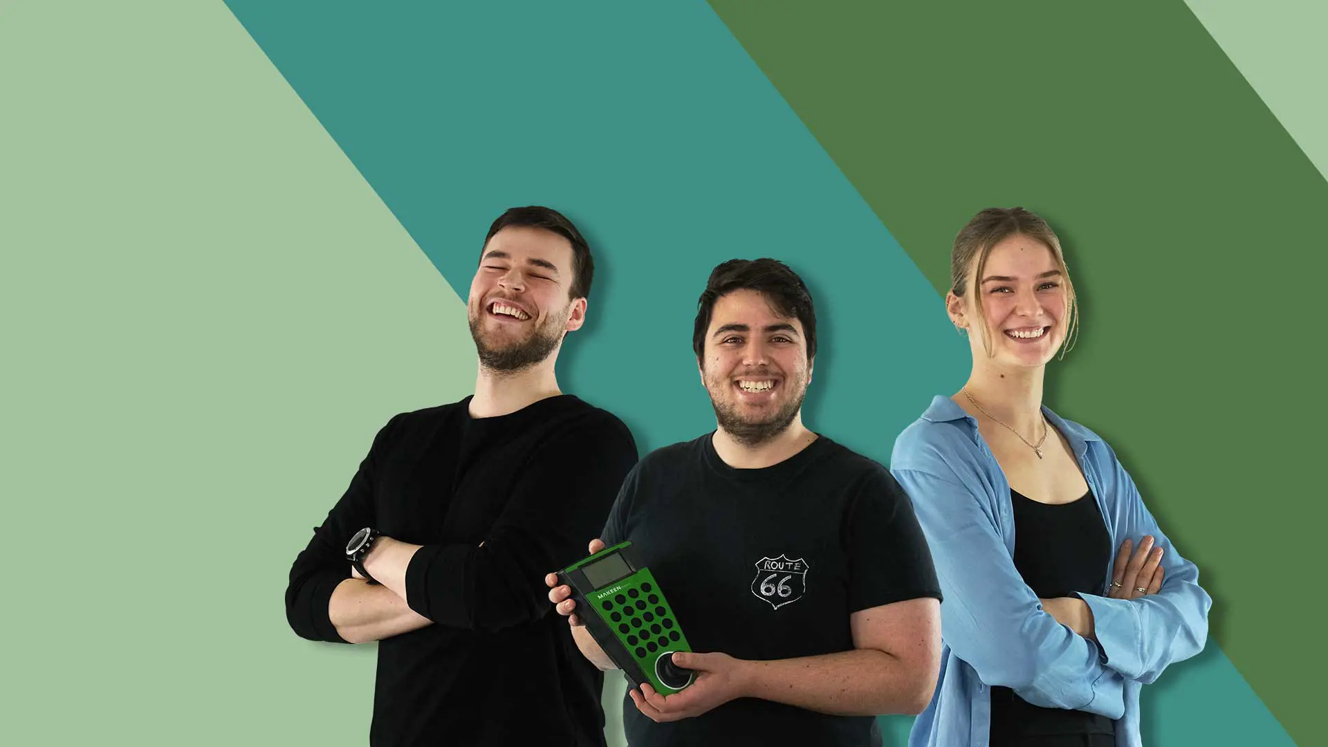One Global Team of MAKEEN'ers Image of 3 MAKEEN Energy empolyees