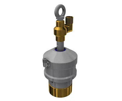 3D illustration of semi-automatic filling head for centre valves